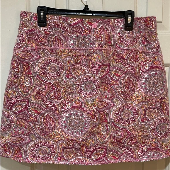 T by Talbots Pink Paisley Skort - Picture 3 of 9